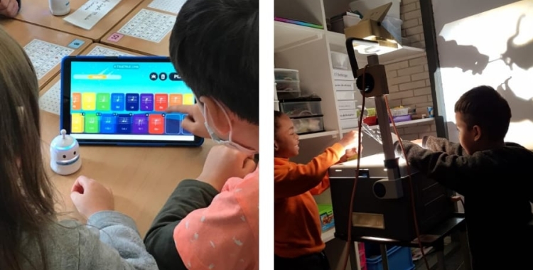 L'Escola Torreguitart aposta pels ambients d'aprenentatge com són la robòtica i el medi natural en anglès (science)