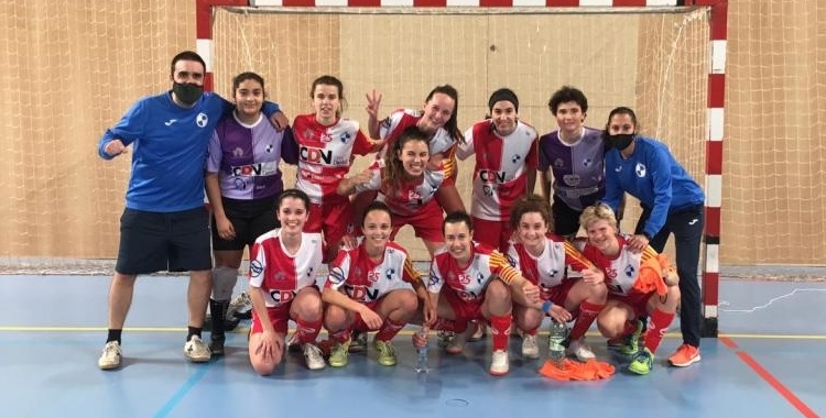 Fotografía de la victòria davant del CET 10 | FS Sabadell Femení