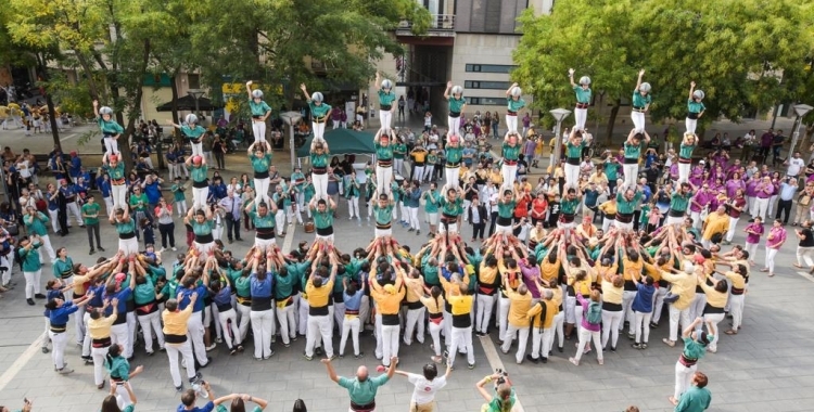 Els pilars dels Saballuts a la Diada del 2019 | Roger Benet