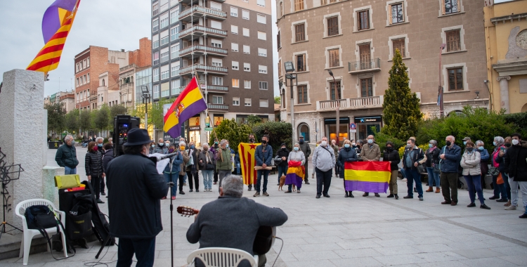 Un moment de l'acte a la plaça Doctor Robert | Roger Benet 