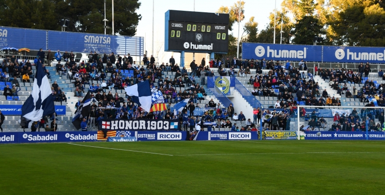 Imatge de la Nova Creu Alta el dia del Sabadell-Llagostera | Críspulo Díaz