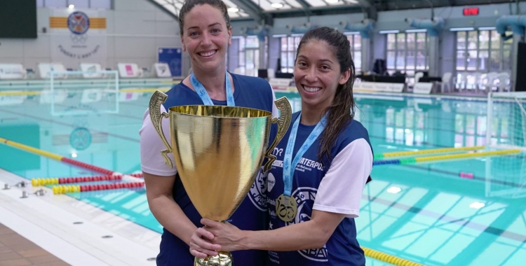 Garcia i Ortiz, amb la Copa de la Reina | Cedida