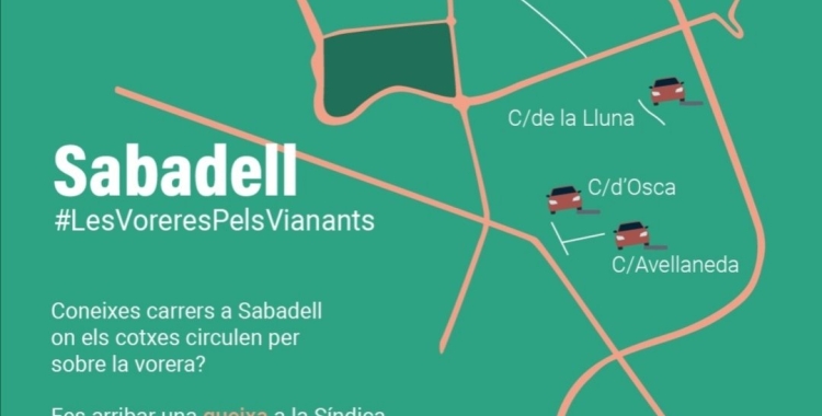 La Síndica Municipal de Greuges ha obert una actuació d'ofici per identificar els carrers de la ciutat on els cotxes circulen per sobre de la vorera
