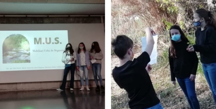 Els alumnes de 1er d'ESO de l'escola Sanat Nicolau impulsen un projecte educatiu per reprensar els usos del riu Ripoll 