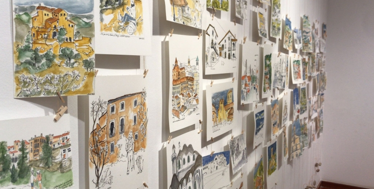 Un centenar de dibuixos de Maria Moncal a l'Acadèmia de Belles Arts 