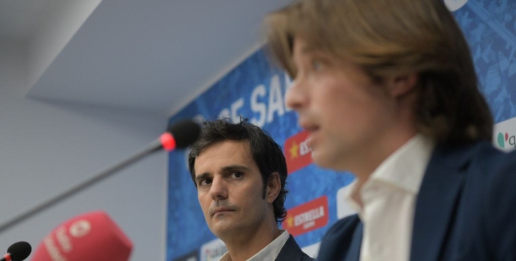 Bruno Batlle i Jose Manzanera avui en roda de premsa | Roger Benet