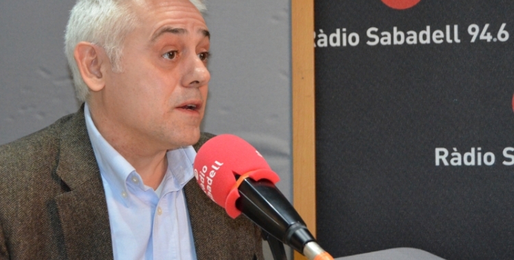 Toni Font als estudis de Ràdio Sabadell | Arxiu