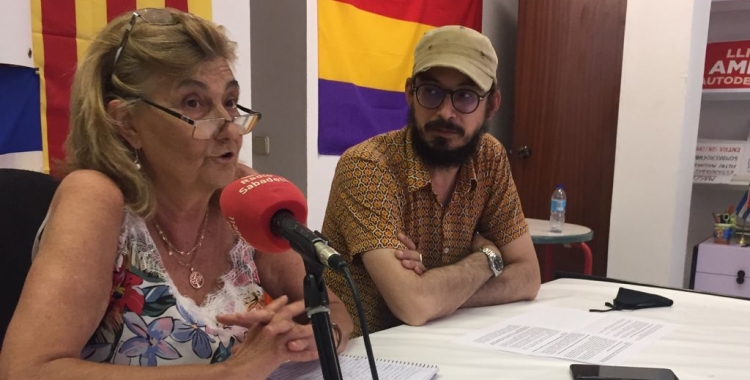 Tere Ibáñez en la roda de premsa d'aquest migdia | Ràdio Sabadell