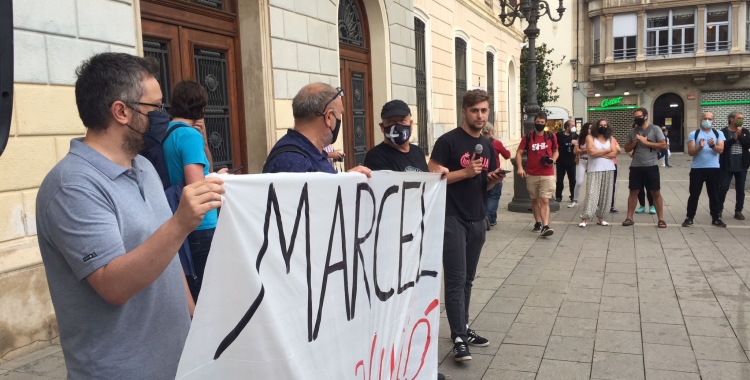 Manifestants aquesta tarda a Sant Roc | Ràdio Sabadell 