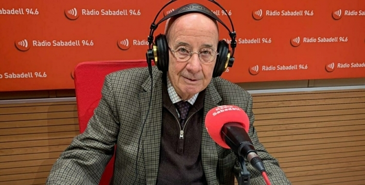 Antoni Quintana en una visita a la Ràdio | Arxiu 