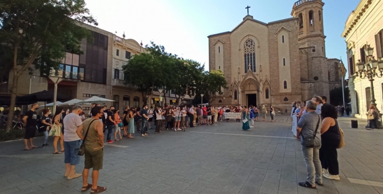 Moment de la lectura del manifest de la Taula de Feminismes | Pere Gallifa