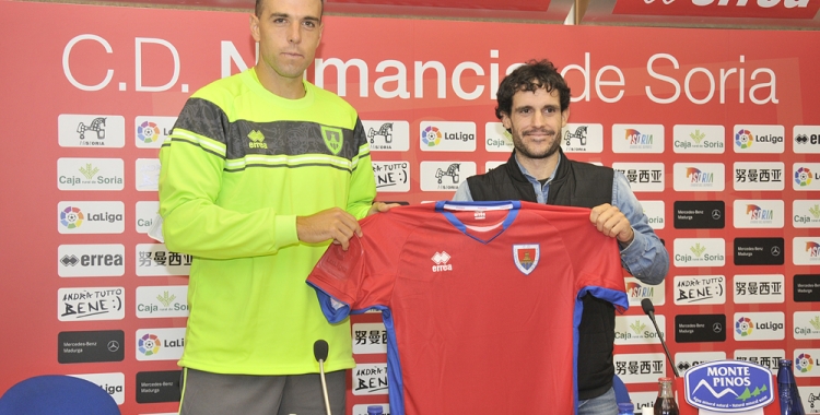 Gabarre, amb el Numancia