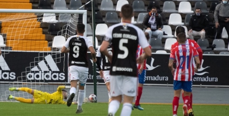 Morgado i Forgas en un partit de l'última temporada | CD Badajoz