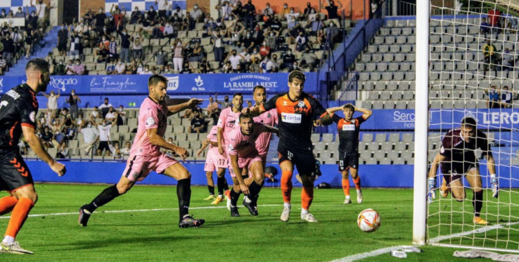 Kaxe ha tingut l'ocasió més clara del partit a la segona meitat | CE Sabadell