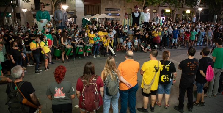 La concentració a plaça de Sant Roc | Roger Benet 