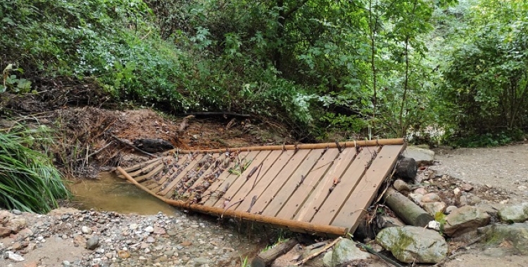 Les pluges tornen a malmetre el torrent de Colobrers, que queda tancat | Ajuntament de Sabadell