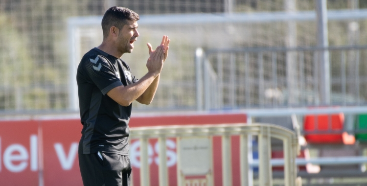 Hidalgo durant un entrenament a Sant Oleguer | Roger Benet