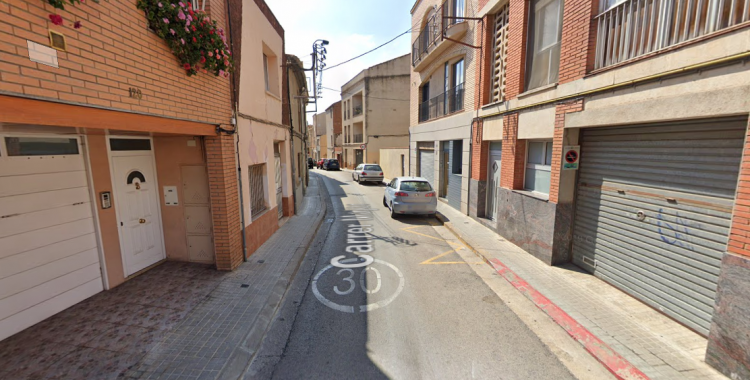 El carrer Major, a la Creu Alta | Google Maps