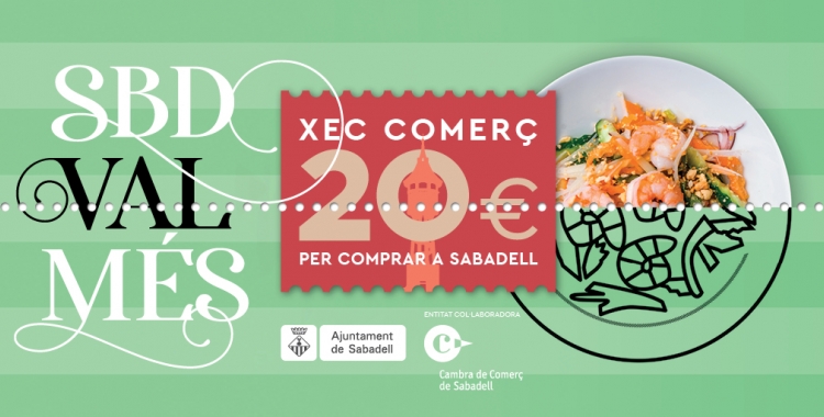 Imatge promocional del xec comerç | Cedida