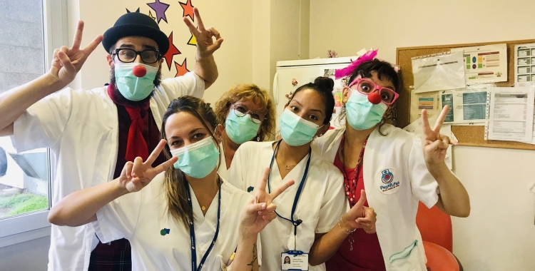 Els pallapupas tornen a omplir de riures l'hospital de Sabadell