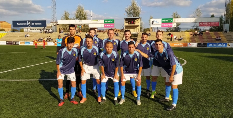 Els jugadors del Sabadell Nord, abans del partit davant del Manlleu | Sabadell Nord