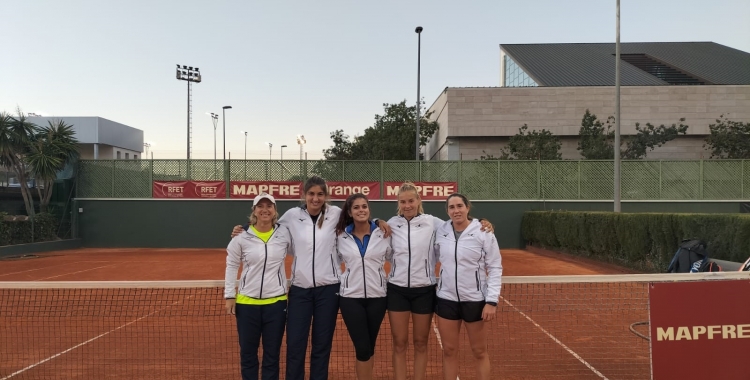 Equip femení del Tennis Sabadell avui a Múrcia | Cedida