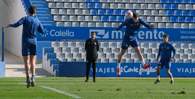 El Sabadell ha realitzat la darrera sessió d'entrenament a la Nova Creu Alta abans de viatjar cap a Madrid | CES