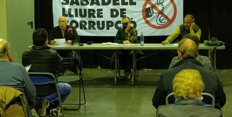 La xerrada de la Plataforma Sabadell Lliure de Corrupció s'ha celebrat a Can Capablanca | Cedida