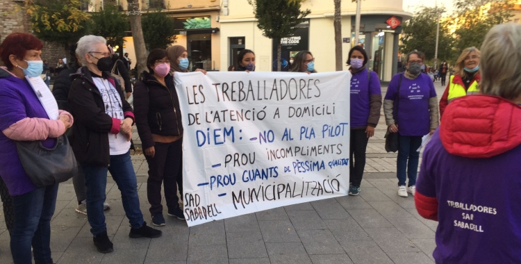 Les treballadores del SAD aquesta tarda a Sant Roc | Ràdio Sabadell