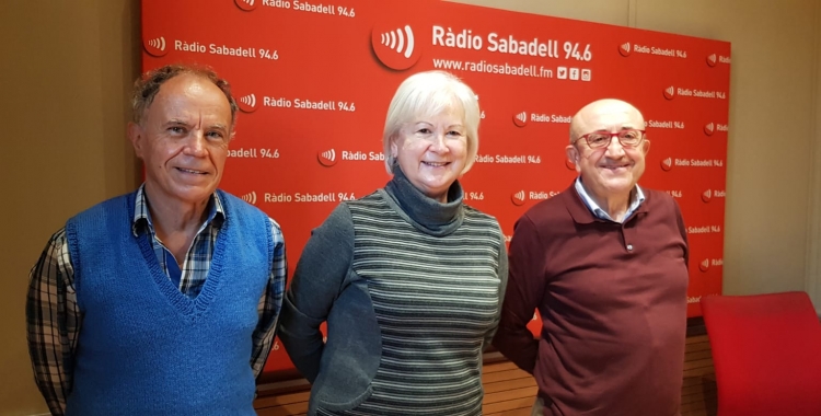 Representants de Càritas i Mans Unides/ Ràdio Sabadell