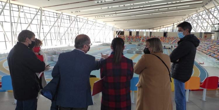 Visita oficial avui a la Pista Coberta | Sergi Park