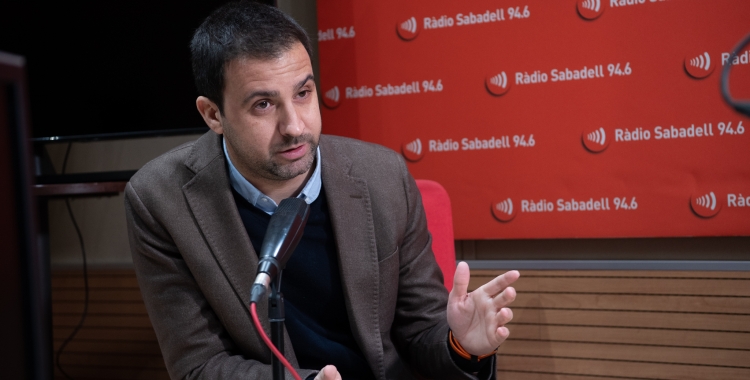 Pol Gibert, als estudis de Ràdio Sabadell/ Roger Benet