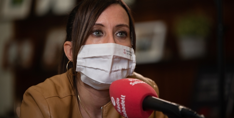 L'alcaldessa Marta Farrés al seu despatx | Roger Benet