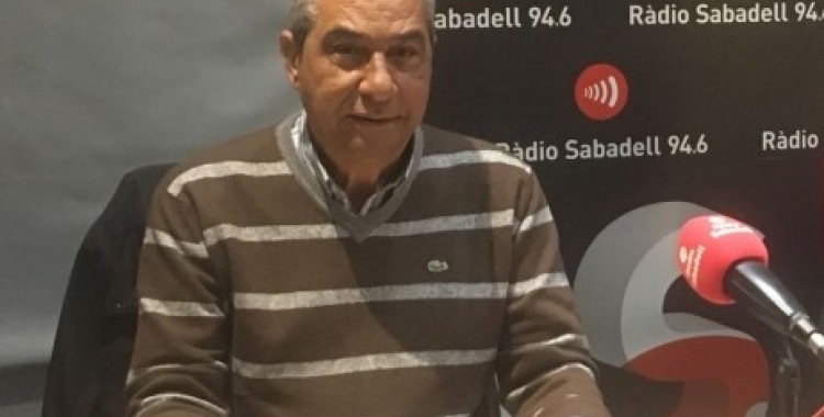 Manuel Heredia, en una imatge d'arxiu, als estudis de Ràdio Sabadell