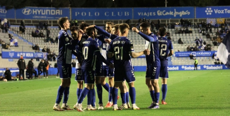 El Sabadell va celebrar tres gols en un partit per primer cop des del novembre del 2020 | CES