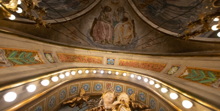 Detall dels frescos de La Salut, un patrimoni del Bisbat | Roger Benet
