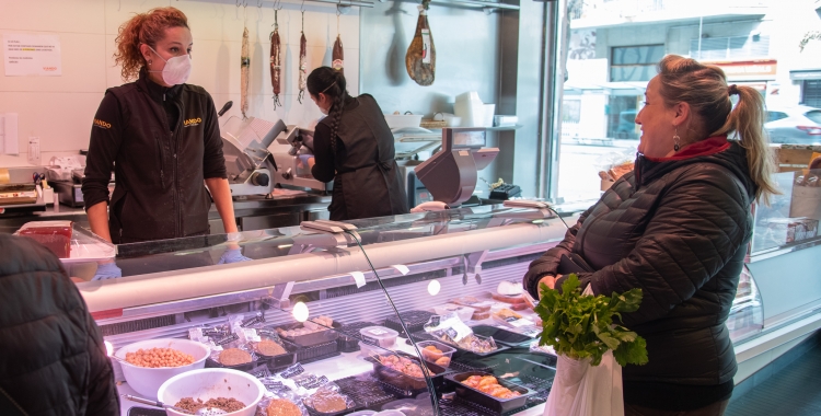 Una carnisseria del Mercat Central, en una imatge d'arxiu/ Roger Benet