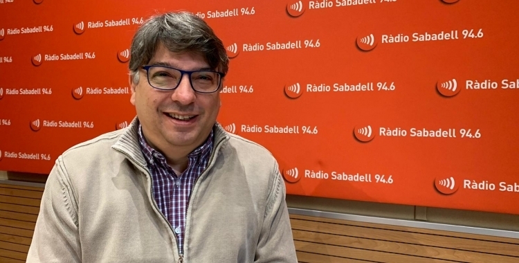 Xavier Martínez, a Ràdio Sabadell | Mireia Sans