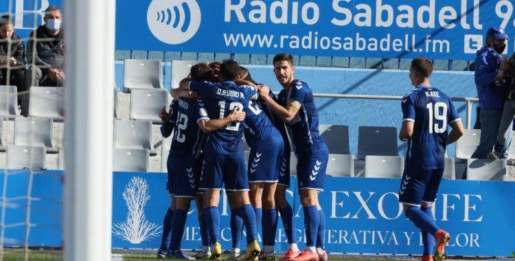 Celebració del gol de Jacobo González | CES