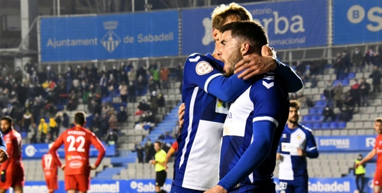 Jacobo celebra el seu gol contra l'Alcoyano | CES