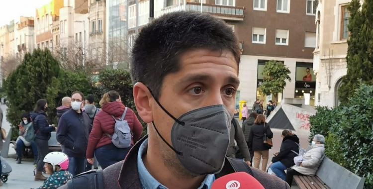 David Cid,  a la manifestació de Sabadell de SOS Pediatria | Raúl Chao