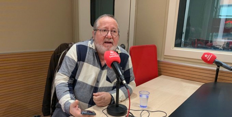 Francisco Garcia, en una imatge d'arxiu a Ràdio Sabadell