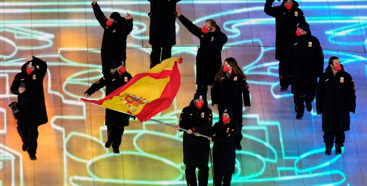Castellet i part de la delegació espanyola de 14 esportistes | Cedida