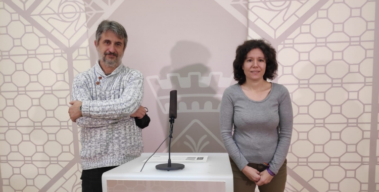 Martí Marín i Marta Morell, a la presentació del pla | Pau Duran