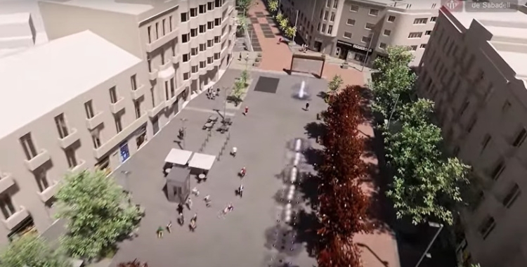 Imatge sobre el futur Passeig/Ajuntament 