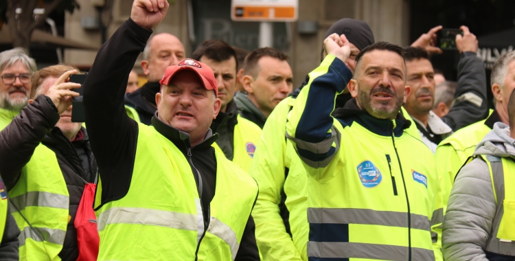 Transportistes mobilitzant-se