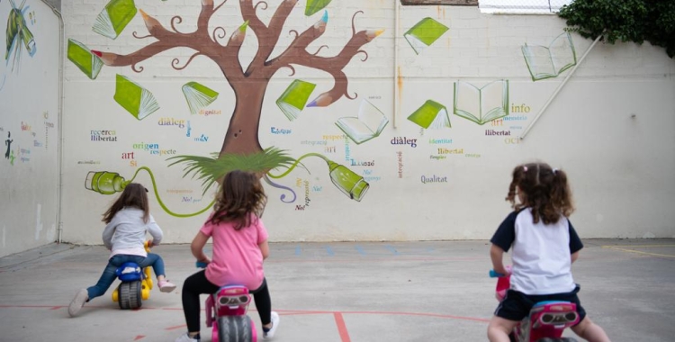 Imatge del pati d'una escola 