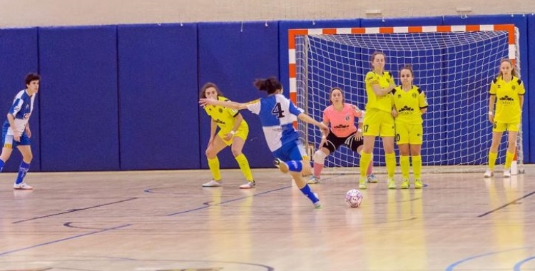 Imatge d'arxiu d'un partit del FS Sabadell Femení aquesta temporada | Intersala