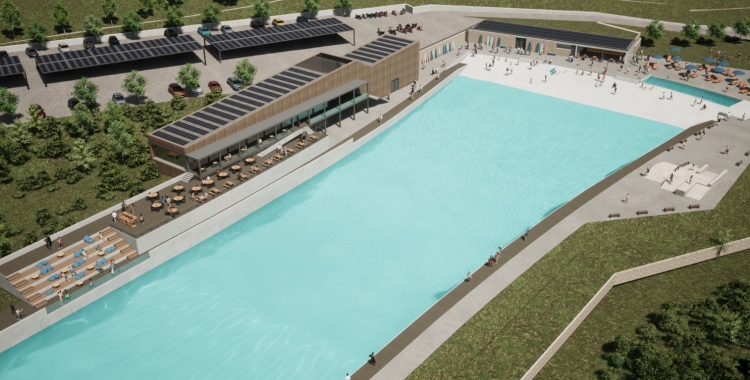 Imatge de com ha de ser la nova piscina d'onades artificials/ Cedida Ajuntament