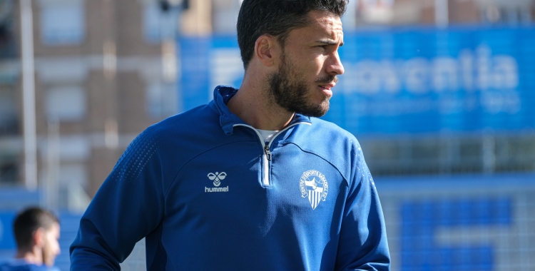 Néstor en un entrenament a la Nova Creu Alta | CES